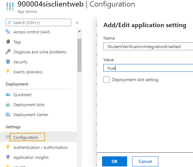 Student Verification Integration Enabled